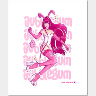 Bubblegum bunny girl Posters and Art